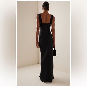 BONDI BORN Bormio Twisted Linen-Blend Maxi Dress